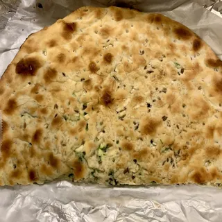 66. Spinach and Panner Naan