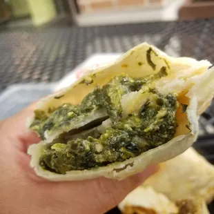 Spinach empanada from Seatango