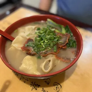 Roast Pork and Wonton Noodle Soup