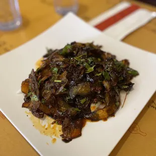 a plate of food on a table