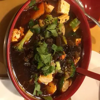 Mix Vegetable and Tofu Noodle Soup