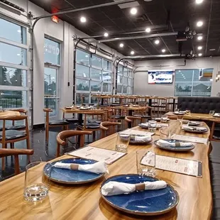 a view of the dining room