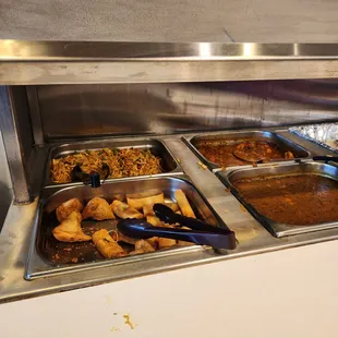 chicken wings and fried chicken, interior