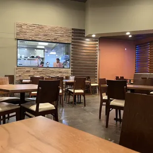 Restaurant with view of Kitchen in Action