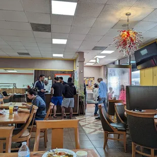 the interior of a restaurant