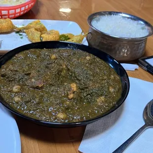 Saag chana