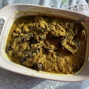 Eggplant with poppy seeds