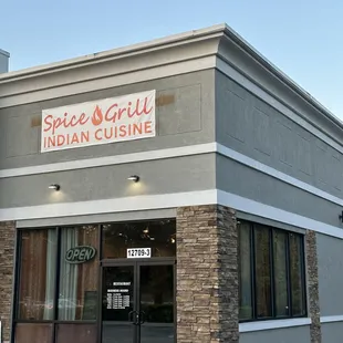 the front of the restaurant