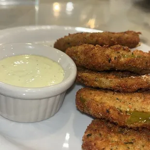 Fried green tomatoes