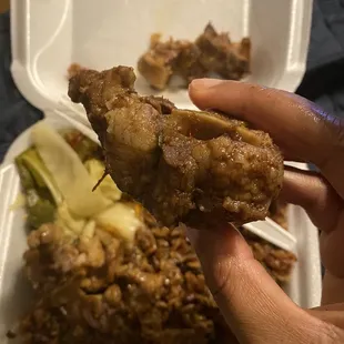 chicken wings and fried chicken, food