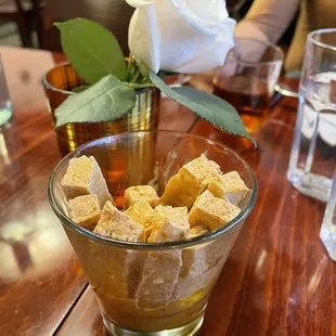 Lupe couldn't wait for me to return but we loved your beautiful restaurant and delicious tofu fries. So elegant.