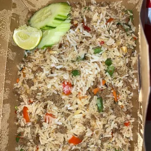 Basil Fried Rice - Beef