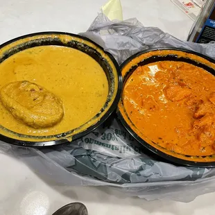 Malai Kofta and Butter Chicken