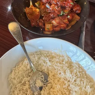 Rice &amp; Chili Chicken