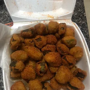 Fried okra