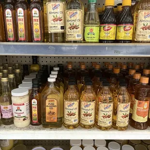 a variety of spices and condiments