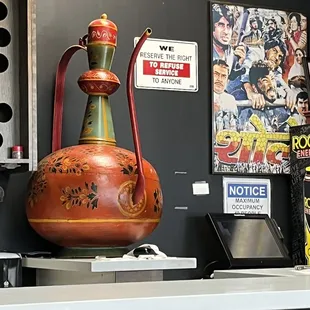 Decor in the restaurant