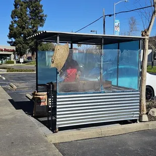 They grill their meat outside which makes the ventilation inside the restaurant very good!