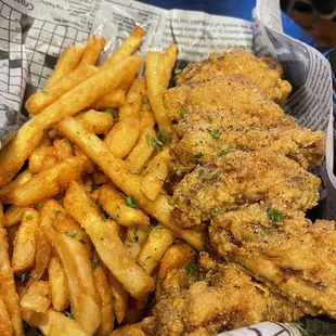 Wet lemon pepper wings