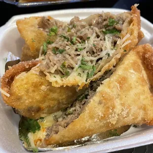 Cheesesteak Egg Rolls