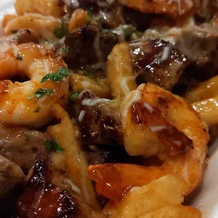 Surf and turf fries