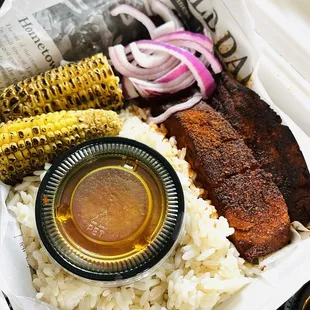 Salmon Suya Plate