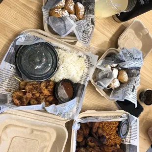Shrimp and Chicken Plate