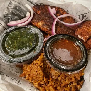 Salmon Suya Plate
