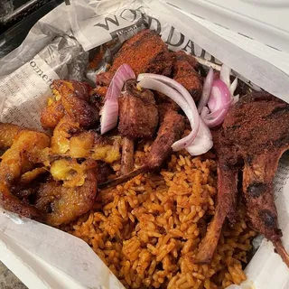 Lamb Chop Suya Plate