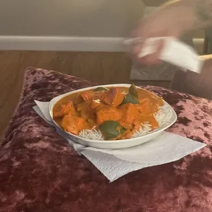 Chicken Tikka Masala plated