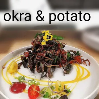Kata Meta Okra & Aloo