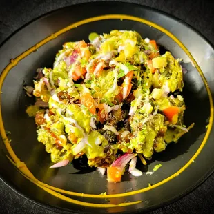 Spinach pakora Chaat