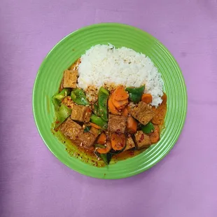 Panang Curry with Tofu lunch special