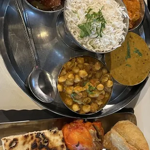 Non-veggie thali