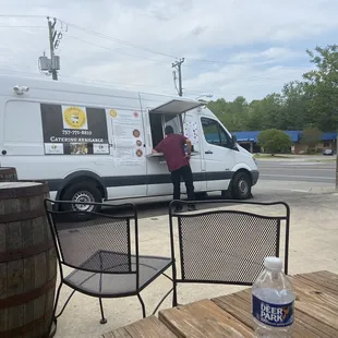 Amma's curry in a hurry food truck which is run by Spice Palace Restaurant
