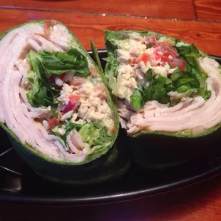 Turkey on spinach wrap is so good! I order it with ranch dressing though. The rack sauce is too spicy for me.