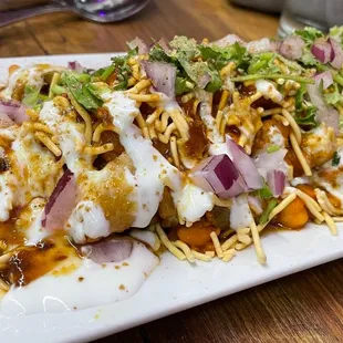 Samosa chaat here is phenomenal