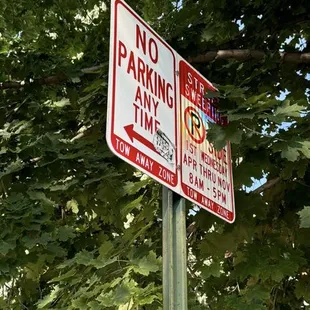 Street parking signs