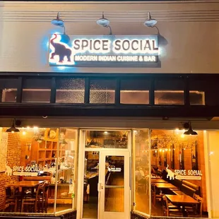 Spice social main entrance