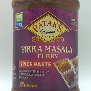 Patak tikka masala curry paste