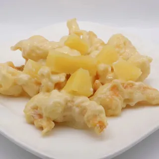 Crispy Shrimp and Pineapple with Mayonnaise