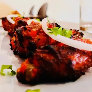 a closeup of a plate of food