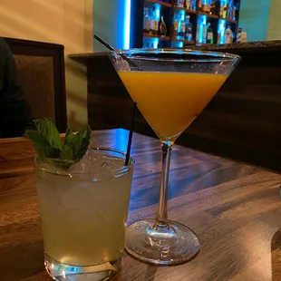 Ginger Mojito and Mangotini
