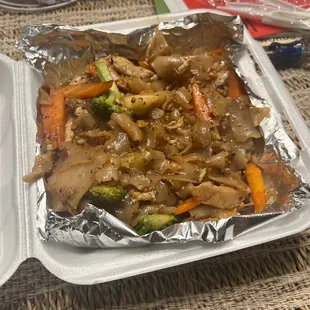 Chicken pad see ew Thai spicy