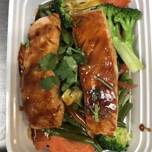 Teriyaki salmon