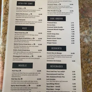4/28/23: Lunch Special Menu page 2 of 2