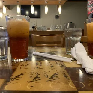 Unmixed Thai iced tea