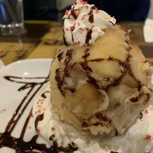 Fried ice cream .