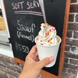 Soft serve (fennel - $5.50)