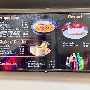 waffles, menu